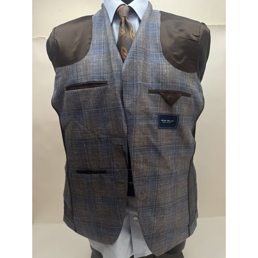 NWT Peter Millar Crown Crafted Dawson Plaid Blazer Jacket Sport Coat 42 R $1295 - Picture 11 of 16